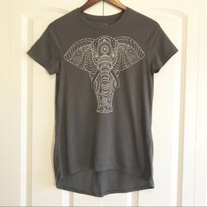 Mehndi Elephant Tunic Tee